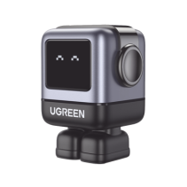 UGREEN, 15570, Cargador RobotGaN de 65W Serie UNO | 3 Puertos de Carga Rápida | 2 USB-C | 1 USB-A | PD 3.0 | QC 4.0 | Carga Inte