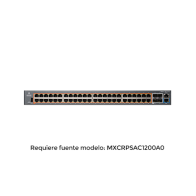 CAMBIUM NETWORKS, MX-EX2052GXPA-10, Switch PoE inteligente / cnMatrix EX2052R-P / PoE+ / 48 puertos x 1 Gps / 4 SFP+, fuente de 