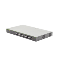 ALLIED TELESIS, AT-GS950-28PS-V2-10, Switch PoE+ Gigabit WebSmart de 24 puertos 10/100/1000 Mbps + 4 puertos SFP Gigabit, 185 W,