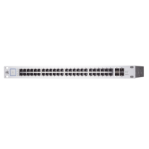 UBIQUITI, US-48-500W, UniFi Switch PoE+/ Pasivo 24V, Administrable de 48 puertos 10/100/1000 Mbps, 2 puertos SFP Gigabit , 2 pue