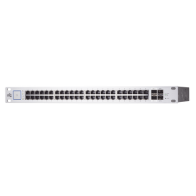 UBIQUITI, US-48-500W, UniFi Switch PoE+/ Pasivo 24V, Administrable de 48 puertos 10/100/1000 Mbps, 2 puertos SFP Gigabit , 2 pue