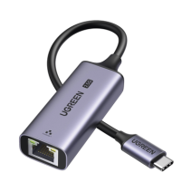 UGREEN, 25052, Adaptador USB-C 3.1 GEN1 a Ethernet 2.5G | Thunderbolt 4/3 | Chip de Última Generación RTL8156BG | Caja de Alumin