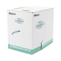 PANDUIT, PUL6004BU-FE, Bobina de Cable UTP 305 m. de Cobre, TX6000™ PanNet, Reelex, Azul, Categoría 6 Mejorado (23 AWG), LSZH (B
