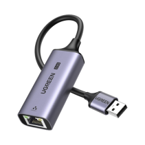 UGREEN, 25051, Adaptador USB-A 3.0 a Ethernet 2.5G | Chip de Última Generación RTL8156BG | Indicadores Led | Caja de Aluminio | 