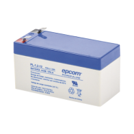 EPCOM POWERLINE, PL-1.2-12, Batería 12 Vcc / 1.2 Ah / UL / Tecnología AGM-VRLA / Para uso en equipo electrónico Alarmas de intru