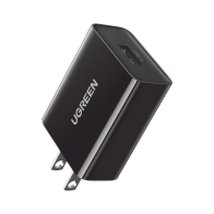 UGREEN, 60495, Cargador de 18W | 1 Puerto USB-A | Carga Rápida | QC3.0/ QC2.0 /QC1.0 AFC, FCP, BC1.2| Tamaño Compacto | UL, PSE,