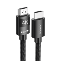 UGREEN, 40101, Cable HDMI 2.0 de Nylon Trenzado | 2 metros | 4K@60Hz | ARC | Dolby ATMOS | True HD | TMDS | HDR | 3D Inversivo |