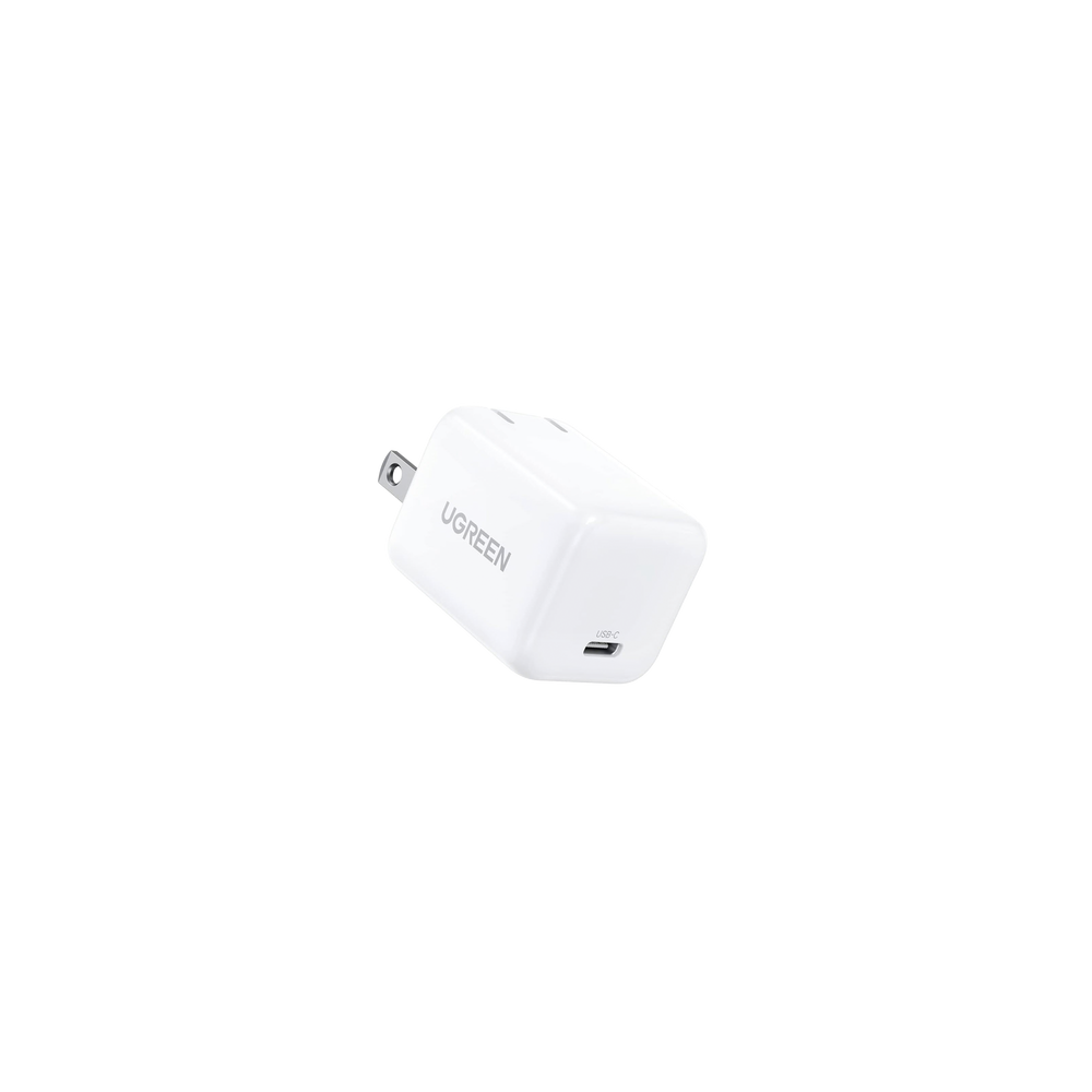 UGREEN, 15328, Cargador Mini de 20W Serie Nexode | 1 USB-C | Carga Rápida | Tecnología GaN II | PD3.0/QC4.0/QC3.0/ QC2.0 /QC1.0 