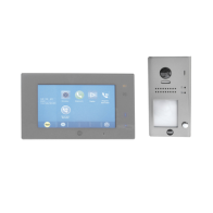 ASSA ABLOY, 80139, Kit de VideoPortero Manos libres: Frente de Calle y Monitor/ Hasta 16 Monitores / 2 Hilos