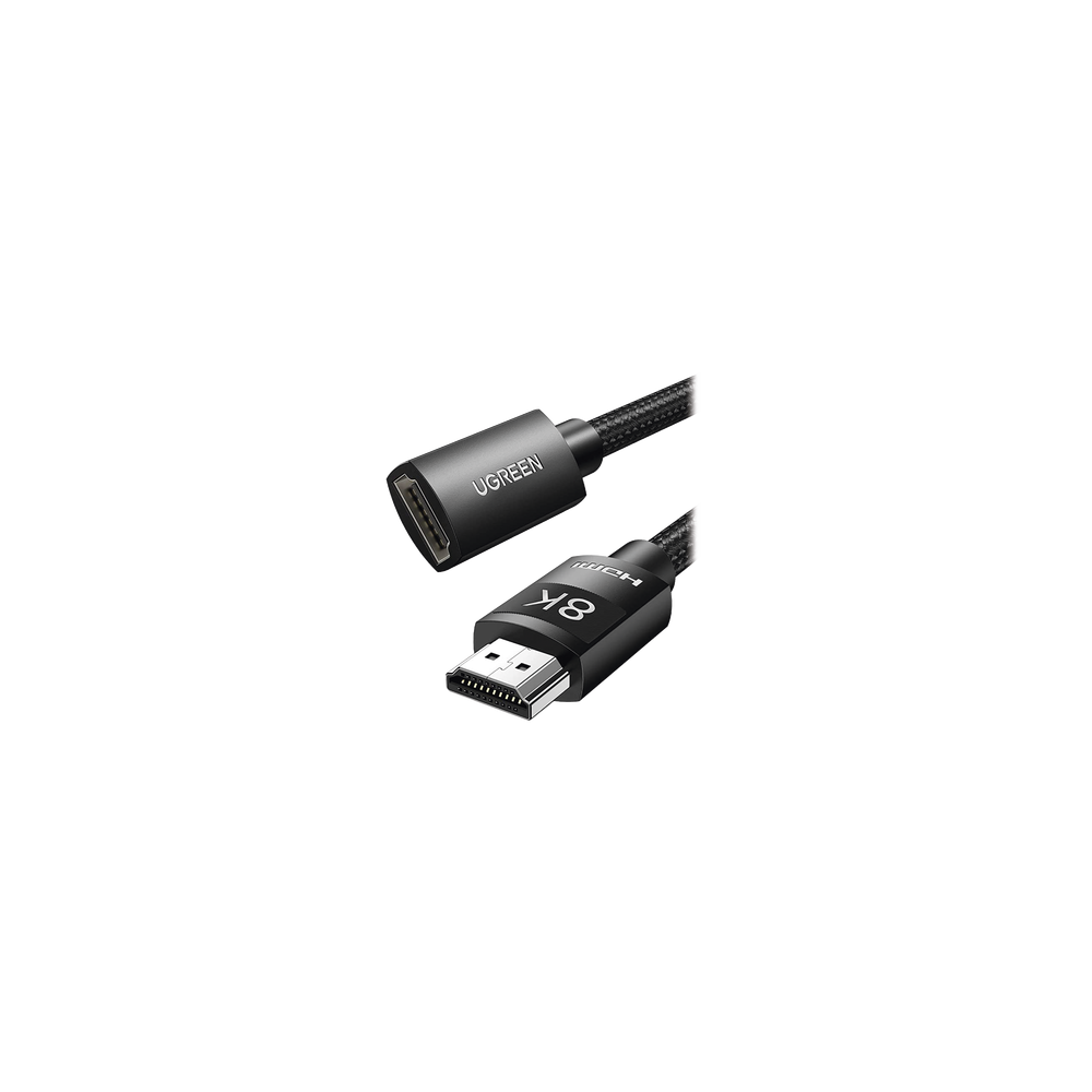 UGREEN, 40447, Cable de extensión HDMI 8K | 1 Metro | Macho a Hembra | HDMI 2.1 | 8K@60Hz | Núcleo de Cobre Puro 28AWG | Soporta