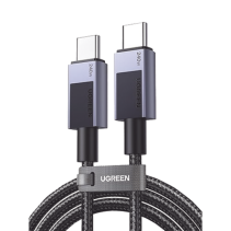 UGREEN, 45067, Cable USB-C USB-C | 1m | PD3.1 | 240W | Carga Rápida | 480 Mbps | Chip E-Maker | Caja de Aluminio | Nylon Trenzad