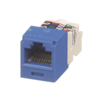 PANDUIT, CJ688TPBU, Conector Jack RJ45 Estilo TP, Mini-Com, Categoría 6, de 8 posiciones y 8 cables, Color Azul