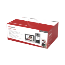 HIKVISION, DS-KIS604-P(B), Kit de Videoportero IP (Frente de Calle + Monitor + Memoria MicroSD) / Llamada y Apertura Remota desd
