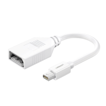 UGREEN, 10445, Cable Mini DP Macho a DP Hembra | Thunderbolt 2 | Version DP 1.2 | Soporta 4K*2K | Cable de 15cm | Color Blanco.