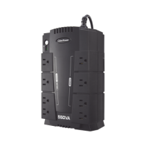 CYBERPOWER, CP550SLG, UPS de 550 VA/330 W, Topología Standby, Entrada 120 Vca NEMA 5-15P, Tipo Gabinete Compacto, Con 8 Tomas NE