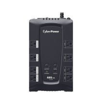 CYBERPOWER, CP685AVRG, UPS de 685 VA/390 W, Topología Línea Interactiva, Entrada 120 Vca NEMA 5-15P, Tipo Gabinete Compacto, Con