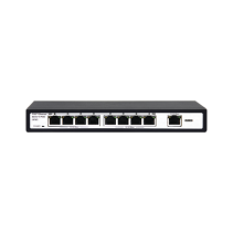EPCOM TITANIUM, ET-1008EPE, Switch PoE / 100 Metros PoE / 8 puertos 802.3af/at ( 132.5 W ) 10/100Mbps + 1 puerto Uplink