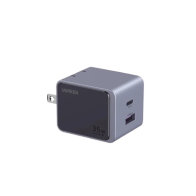 UGREEN, 45222, Cargador de 35W serie Nexode S | 2 Puertos de Carga Rápida | 1 USB-C | 1 USB-A | Tecnología GaN II | PD3.0 | QC4.