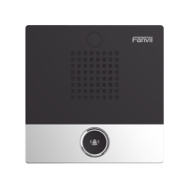 FANVIL, I10, Mini Intercomunicador para hotelería y hospitales, con diseño elegante, PoE, 1 botón, 1 relevador integrado de sali