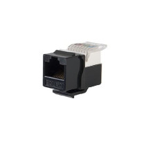 LINKEDPRO BY EPCOM, LP-KJ-516-BK, Módulo Jack Keystone Cat5e sin Herramienta (toolless) para faceplate - Color Negro