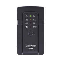 CYBERPOWER, RT650, UPS de 650 VA/400 W, Topología Standby, Compacto, Entrada 120 Vca NEMA 5-15P, Con 3 Tomas Respaldo/Protección