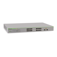 ALLIED TELESIS, AT-GS950/16PS-10, Switch PoE+ Gigabit WebSmart de 16 puertos 10/100/1000 Mbps (2 x Combo) + 2 puertos gigabit SF