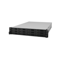 SYNOLOGY, RS3617RPXS, Servidor NAS para rack de 12 bahías / Expandible a 36 bahías / Hasta 432 TB / Doble fuente de poder