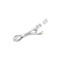 TXPRO, TX3-EXT-16, Extensión eléctrica de 3 salidas polarizadas color blanco para uso en interior, longitud 1.83 metros, calibre