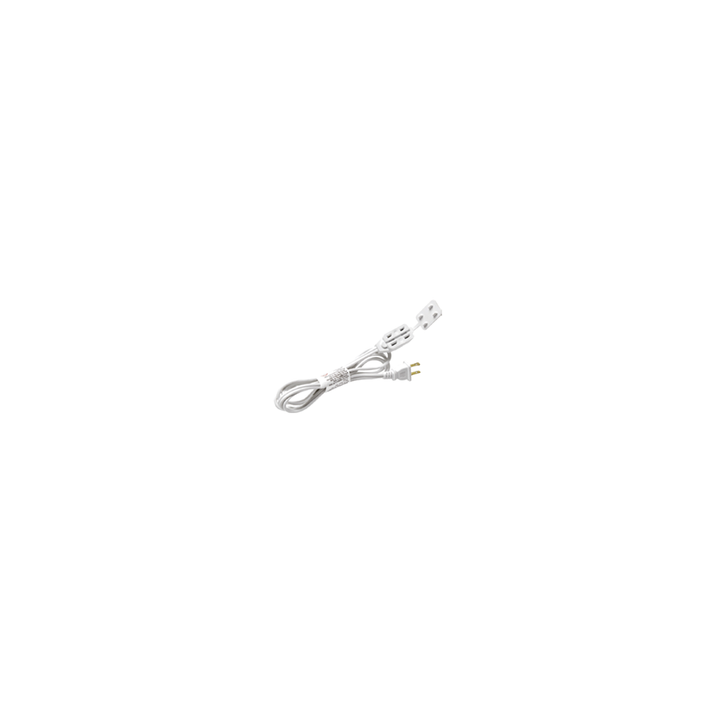 TXPRO, TX3-EXT-16, Extensión eléctrica de 3 salidas polarizadas color blanco para uso en interior, longitud 1.83 metros, calibre