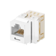 PANDUIT, NKP5E88MIW, Conector Jack Estilo 110 (de Impacto), Tipo Keystone, Categoría 5e, de 8 posiciones y 8 cables, Color Blanc