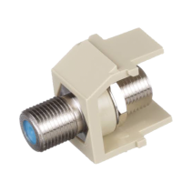PANDUIT, NKFEI, Módulo Acoplador Coaxial Tipo F, Keystone, de 75 Ohms, 3.0 GHz, Color Marfil