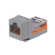 PANDUIT, NK5E88MIGY, Conector Jack Estilo Leadframe, Tipo Keystone, Categoría 5e, de 8 posiciones y 8 cables, Color Gris