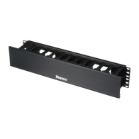 PANDUIT, WMPHF2E, Organizador de Cables Horizontal PatchLink, Sencillo (Solo Frontal), Con Tapa Extendida, Para Rack de 19in, 2U