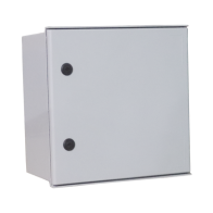PRECISION, PST-4040-20P, Gabinete de Poliéster IP65 Uso en Intemperie (400 x 400 x 200 mm) con Placa Trasera Interior de Plástic