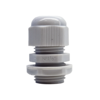 TXPRO, TXG-PG-12N, Conector Plástico Blanco Tipo Glándula para Rosca NPT 1/2