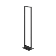 HOFFMAN, EDR19FM45U, Rack de Dos Postes Estándar de 19 in, Rieles Numerados y Roscados #12-24, Fabricado en Aluminio, 45 Unidade