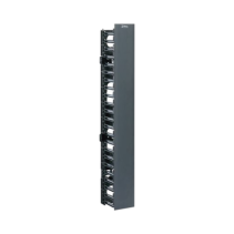 PANDUIT, WMPVF45E, Organizador Vertical NetRunner, Sencillo (Solo Frontal), Para Rack Abierto de 45 Unidades, 4.9in de Ancho, Co