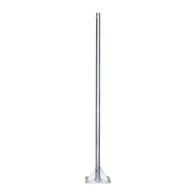 SYSCOM TOWERS, SM-AUTO-2, Mástil de 2 metros de 2 Diámetro, con Opresor, Base Soldada . Galvanizado por Inmersión en Caliente.