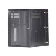 PANDUIT, PZWMC1830W, Gabinete PanZone de Montaje en Pared, de 19in, Puerta con Ventana de Seguridad, 18 UR, 762mm de Profundidad