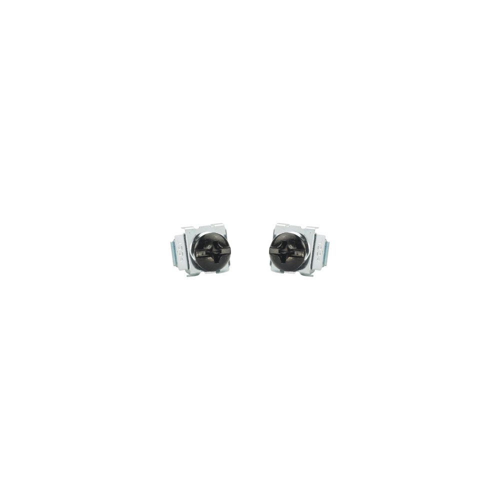 PANDUIT, CNWS1224-C, Kit de 100 Tornillos y 100 Tuercas Enjauladas #12-24, Para Uso en Gabinetes o Racks con Rieles con Orificio