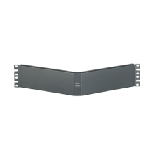 PANDUIT, CPAF2BLY, Tapa Ciega Para Rack Estándar de 19in, Angulado, de Acero, 2UR, Color Negro