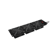CYBERPOWER, CRA11003, Kit de 3 Ventiladores para Montaje en Rack de 19 in, Alimentación 120 Vca con Plug NEMA 5-15P, 3 UR, Color