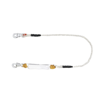 TULMEX, 5430-15-D, Amortiguador con Cable de Protección de Nylon y 2 Ganchos de Seguro Doble.