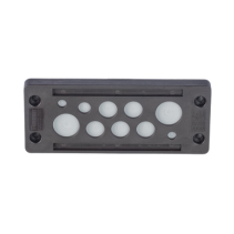 PANDUIT, CESU2-E10, Pasacable de 10 Orificios de Marco Rectangular, IP65, 4.41 X 1.42 , para Cables no Terminados, Color Negro.