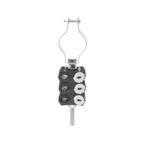 SYSCOM TOWERS, KITST68MCLICK3, KIT de Tres Sujetadores de plastico para seis cables de 6 a 8 mm con todo y hardware de instalaci