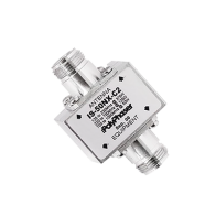 POLYPHASER, IS-50NX-C2, Protector Coaxial RF de CD Para 125 - 1000 MHz Con Ceja lateral y Conectores N Hembra en Ambos Lados, 50