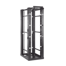 HOFFMAN, E4SDR19FM45U, Rack de 4 Postes Sísmico, Estándar de 19 in, Rieles Con Orificio Para Tuerca Enjaulada, Fabricado en Acer