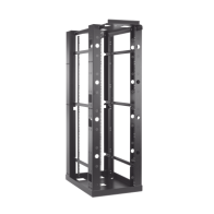 HOFFMAN, E4SDR19FM45U, Rack de 4 Postes Sísmico, Estándar de 19 in, Rieles Con Orificio Para Tuerca Enjaulada, Fabricado en Acer