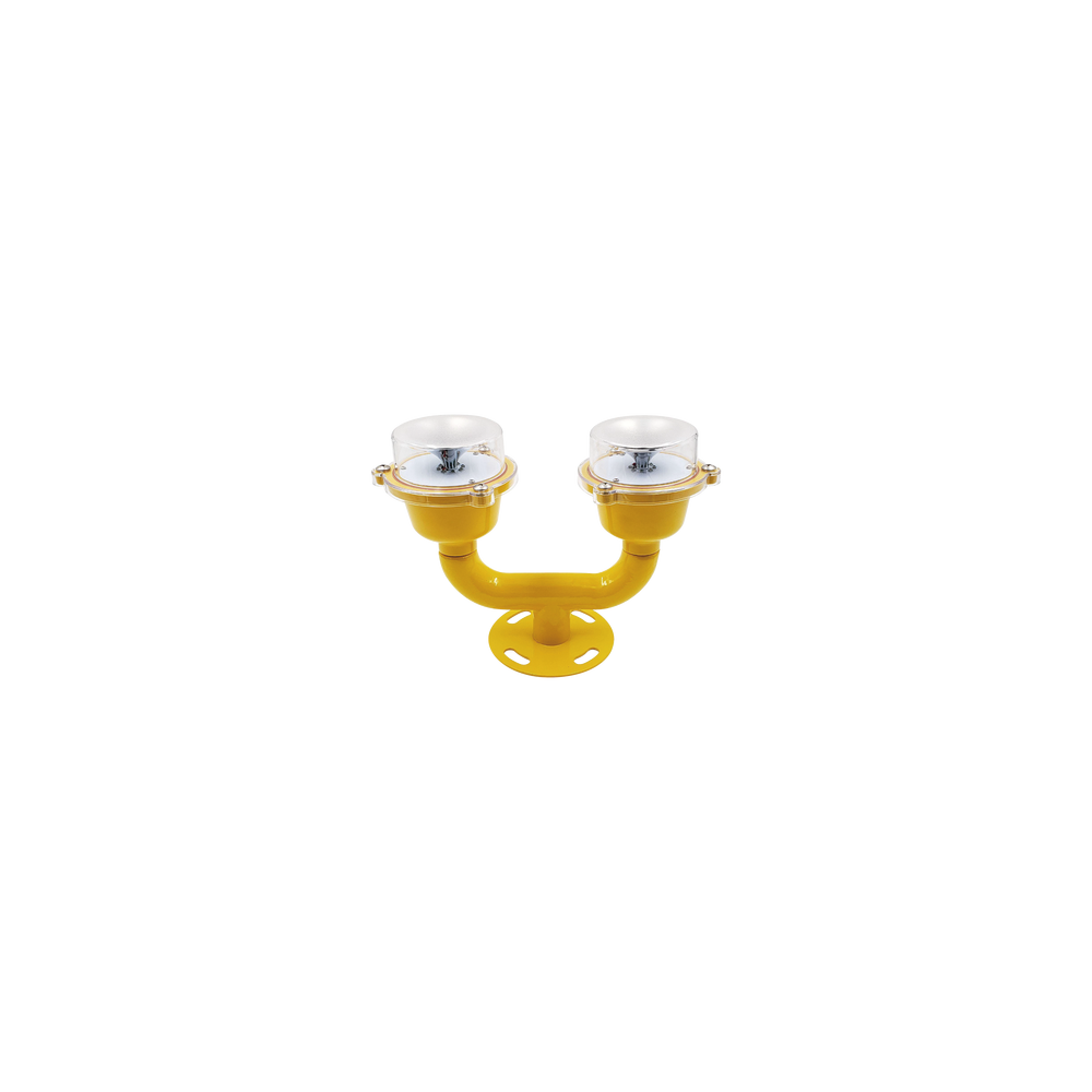 EPCOM INDUSTRIAL, GS-LI-D, Lámpara de Obstrucción Doble color Rojo / IP65 / Luz fija o parpadeante / Voltaje de Operación 110 AC