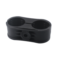 SYSCOM TOWERS, CB-214, Paquete de 10 Sujetadores Plasticos Para Cable Coaxial de 2-1/4